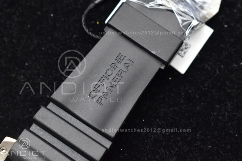 DailyWear PAM389 O VSF 1:1 Best Edition on Black Rubber Strap P.9000 Super Clone V 349
