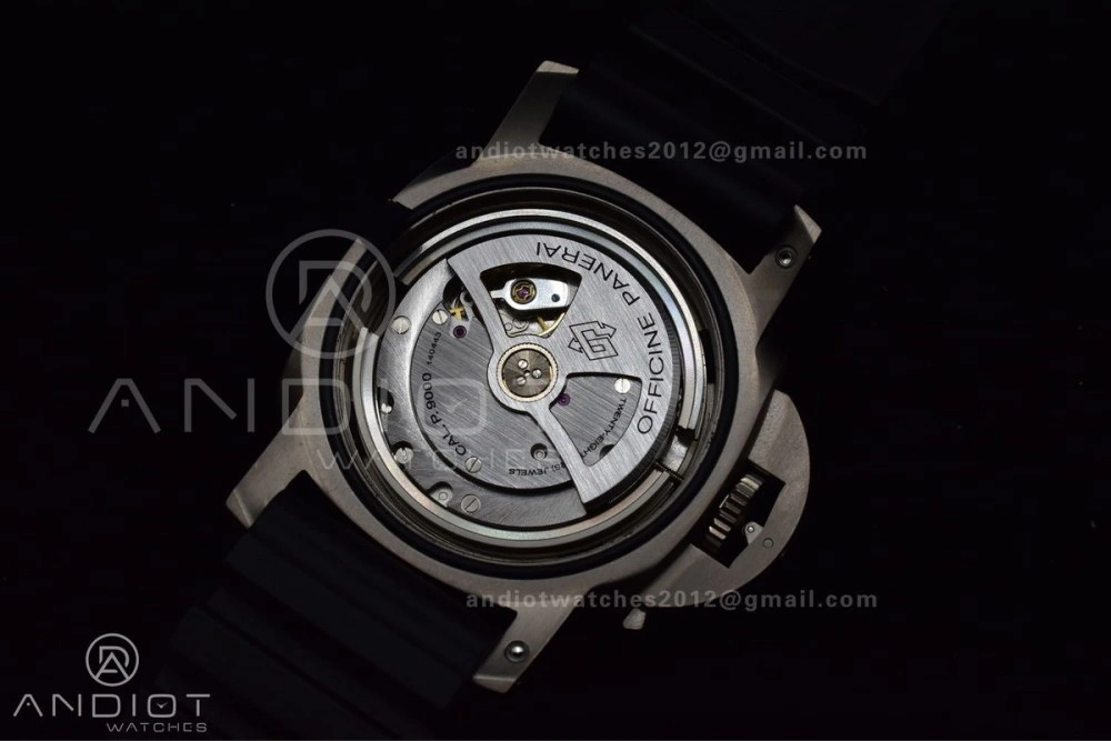 DailyWear PAM389 O VSF 1:1 Best Edition on Black Rubber Strap P.9000 Super Clone V 349