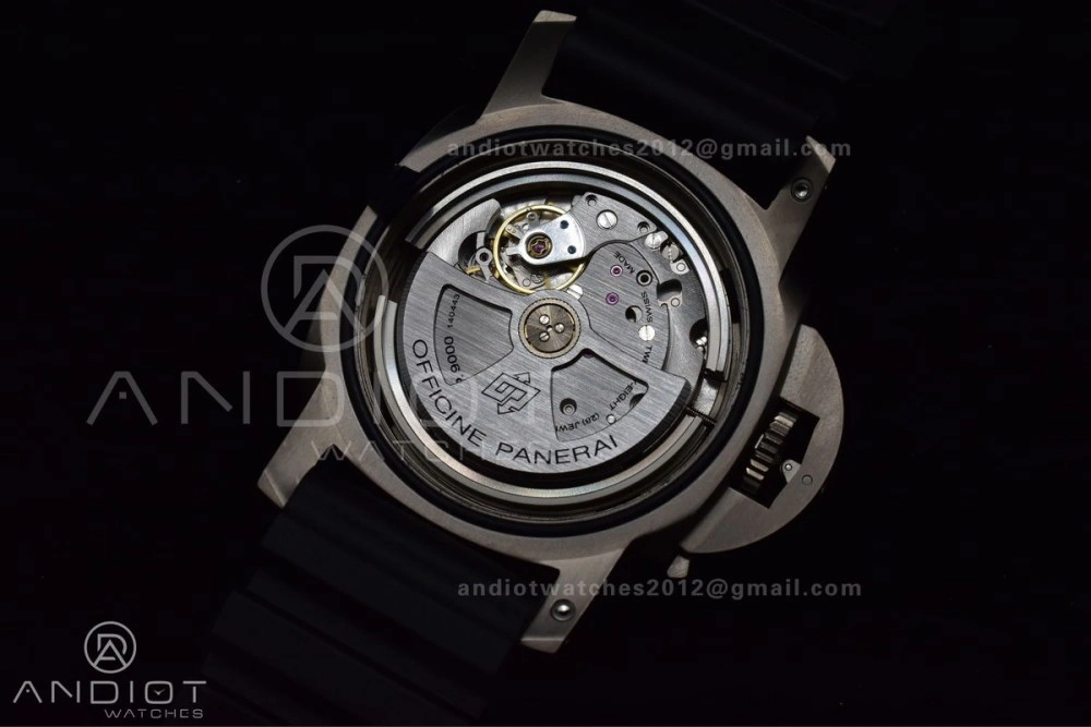 DailyWear PAM389 O VSF 1:1 Best Edition on Black Rubber Strap P.9000 Super Clone V 349