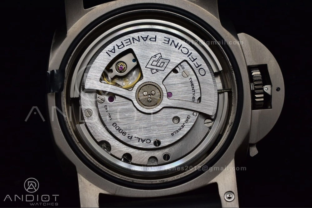 DailyWear PAM389 O VSF 1:1 Best Edition on Black Rubber Strap P.9000 Super Clone V 349