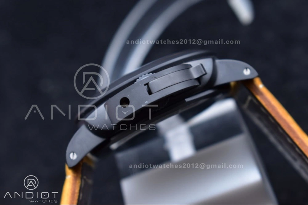 Soft PAM441 O Real Ceramic SBF 1:1 Best Edition on Brown Asso Strap P.9001 Super Clone 442