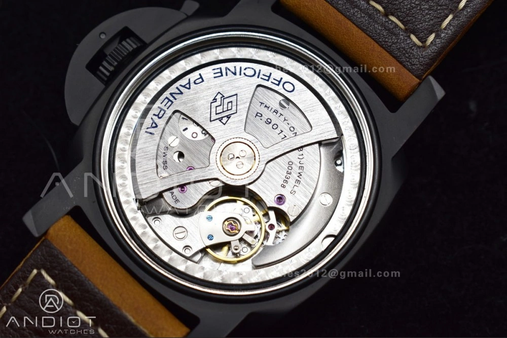Soft PAM441 O Real Ceramic SBF 1:1 Best Edition on Brown Asso Strap P.9001 Super Clone 442