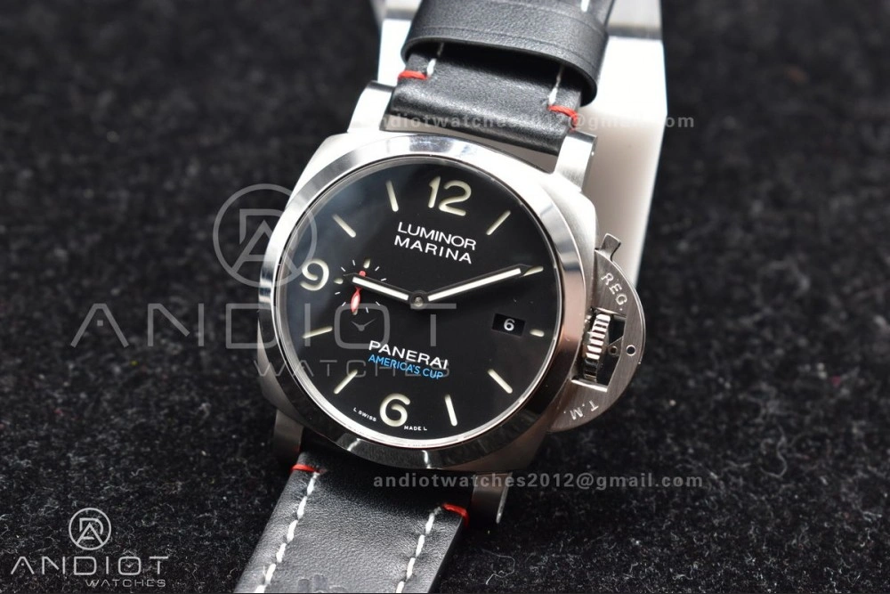 PAM732  TTF 1:1 Best Edition Dark Green Dial on Brown Leather Strap P OdorResistant 355