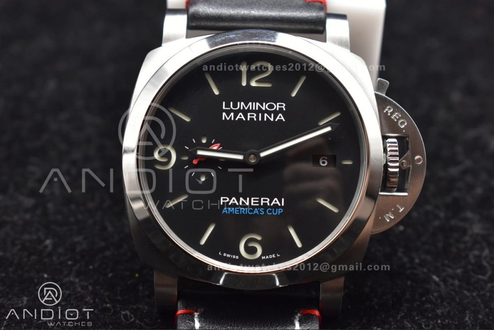 PAM732  TTF 1:1 Best Edition Dark Green Dial on Brown Leather Strap P OdorResistant 355