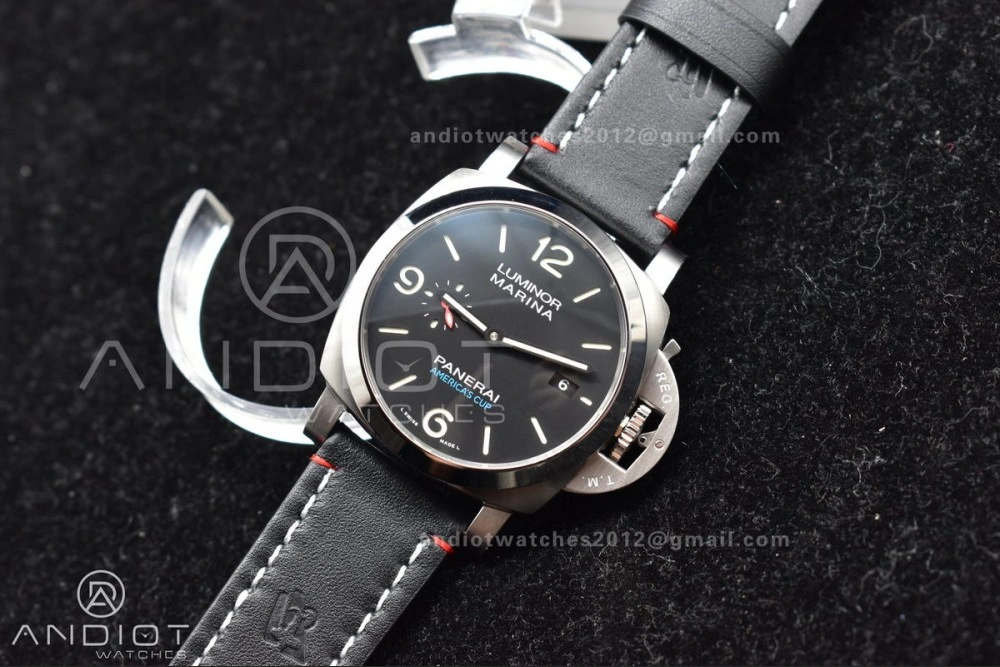 PAM732  TTF 1:1 Best Edition Dark Green Dial on Brown Leather Strap P OdorResistant 355