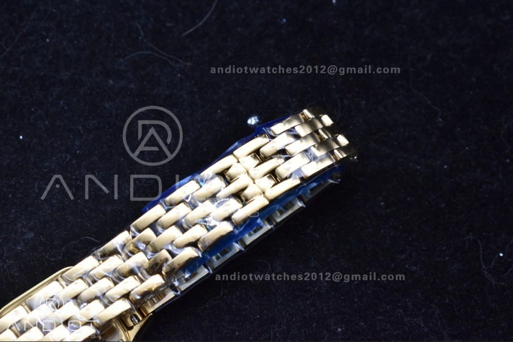 Classic Panthère 22mm BVF 1:1 Best Edition Full YG White Dial On Full YG Bracelet Ronda Quartz 214