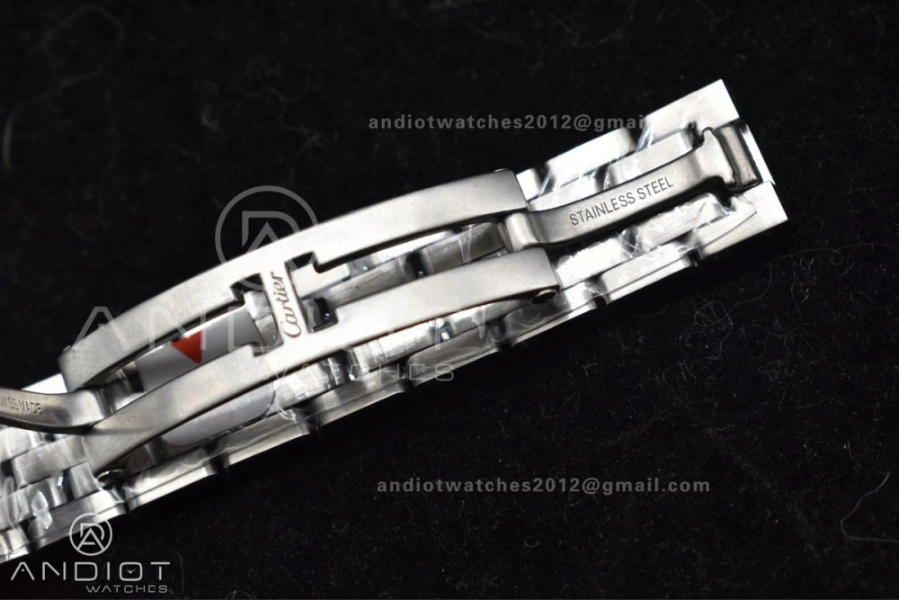 Trendsetting Panthère 22mm BVF 1:1 Best Edition SS White Dial Diamonds Bezel on SS Bracelet Ronda Quartz 208