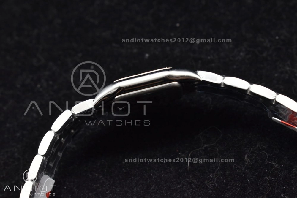 Trendsetting Panthère 22mm BVF 1:1 Best Edition SS White Dial Diamonds Bezel on SS Bracelet Ronda Quartz 208
