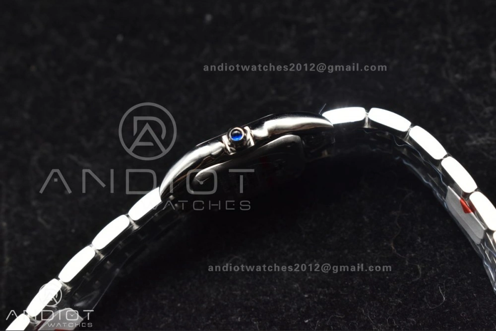 Trendsetting Panthère 22mm BVF 1:1 Best Edition SS White Dial Diamonds Bezel on SS Bracelet Ronda Quartz 208