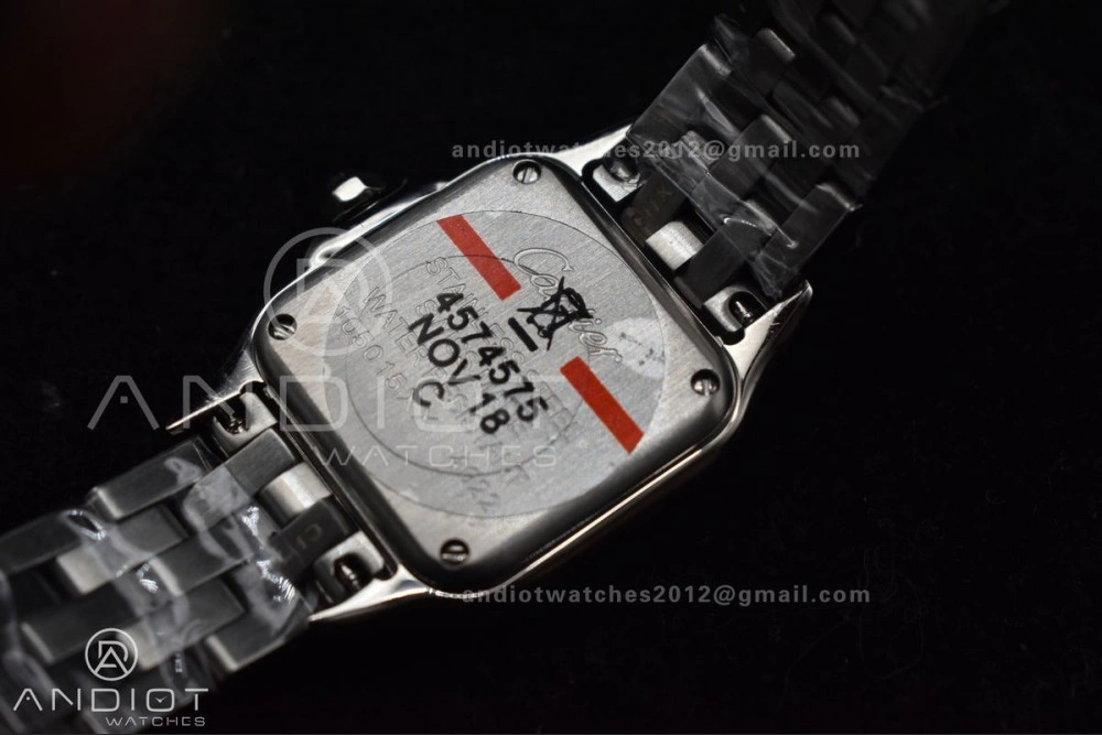 Trendsetting Panthère 22mm BVF 1:1 Best Edition SS White Dial Diamonds Bezel on SS Bracelet Ronda Quartz 208