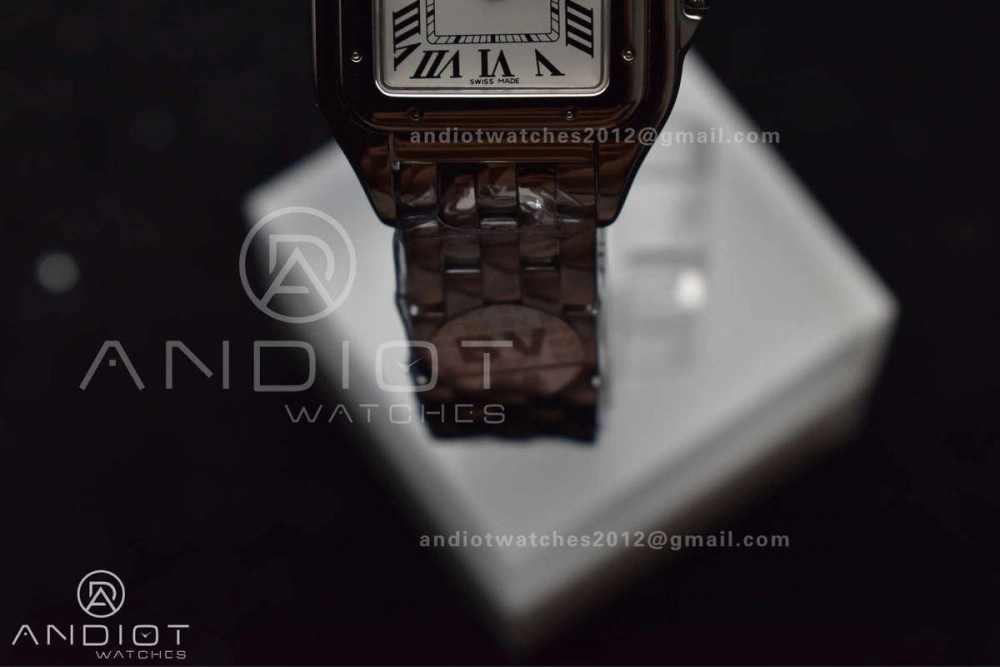 EyeCatching Panthère 22mm BVF 1:1 Best Edition SS White Dial on SS Bracelet Ronda Quartz 227