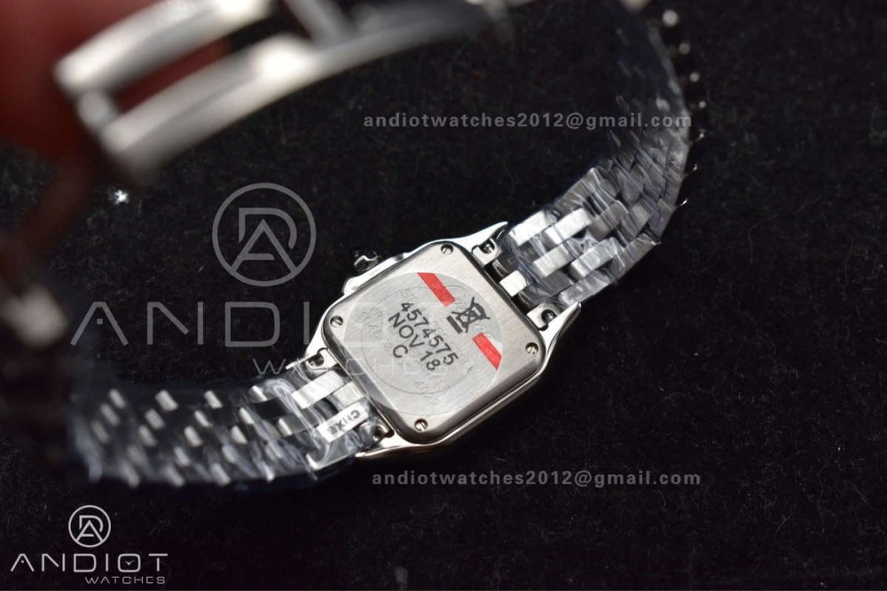 EyeCatching Panthère 22mm BVF 1:1 Best Edition SS White Dial on SS Bracelet Ronda Quartz 227