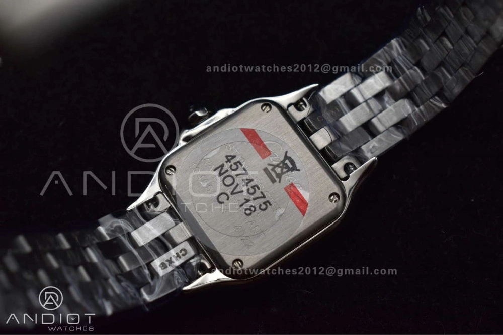 EyeCatching Panthère 22mm BVF 1:1 Best Edition SS White Dial on SS Bracelet Ronda Quartz 227