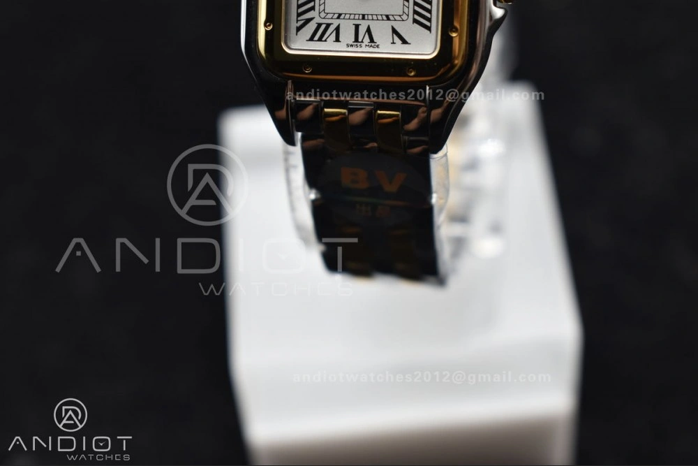 Panthère 22mm BVF 1:1 Best Edition SS YG White Dial on SS YG Bracelet Ronda Quartz Sophisticated 213