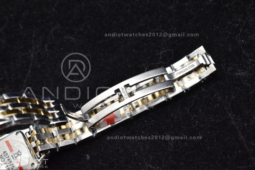 Panthère 22mm BVF 1:1 Best Edition SS YG White Dial on SS YG Bracelet Ronda Quartz Sophisticated 213