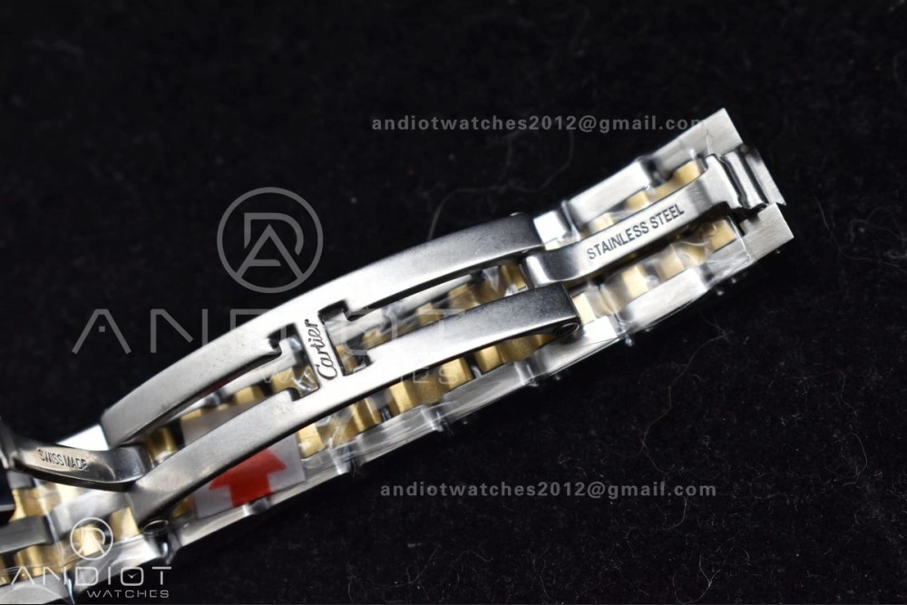 Panthère 22mm BVF 1:1 Best Edition SS YG White Dial on SS YG Bracelet Ronda Quartz Sophisticated 213