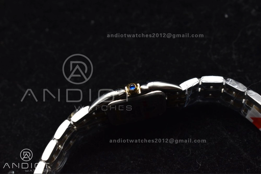 Panthère 22mm BVF 1:1 Best Edition SS YG White Dial on SS YG Bracelet Ronda Quartz Sophisticated 213