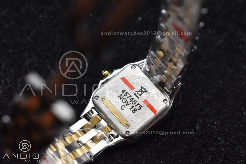 Panthère 22mm BVF 1:1 Best Edition SS YG White Dial on SS YG Bracelet Ronda Quartz Sophisticated 213