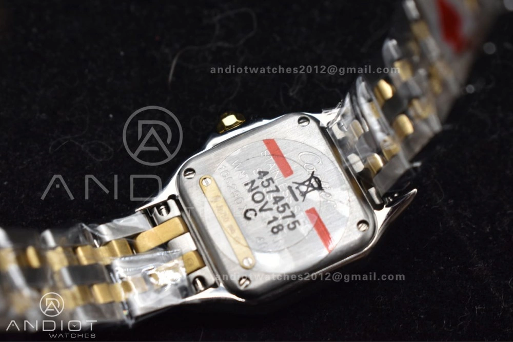 Panthère 22mm BVF 1:1 Best Edition SS YG White Dial on SS YG Bracelet Ronda Quartz Sophisticated 213