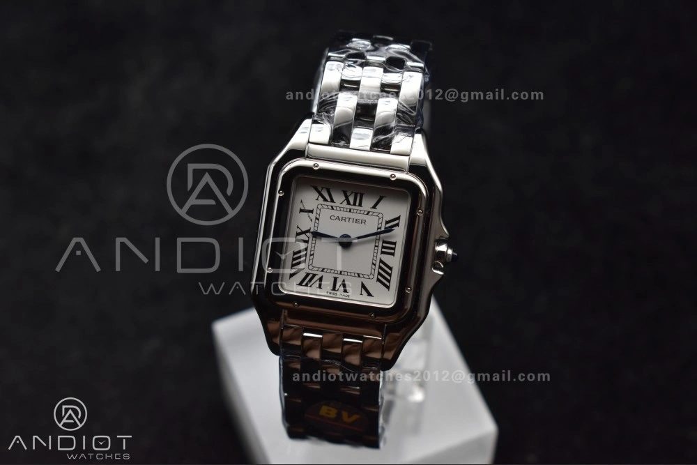 Panthère 27mm BVF 1:1 Best Edition SS White Dial on SS Bracelet Ronda Quartz Resilient 231