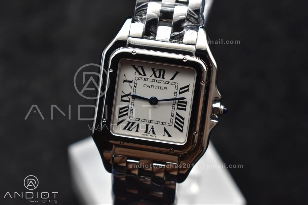 Panthère 27mm BVF 1:1 Best Edition SS White Dial on SS Bracelet Ronda Quartz Resilient 231