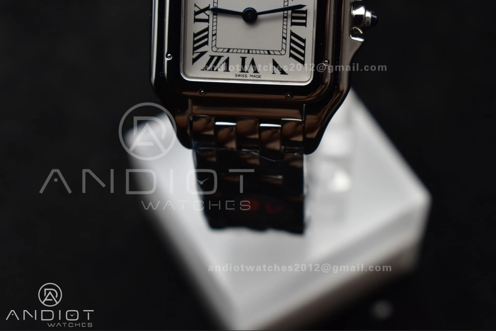 Panthère 27mm BVF 1:1 Best Edition SS White Dial on SS Bracelet Ronda Quartz Resilient 231