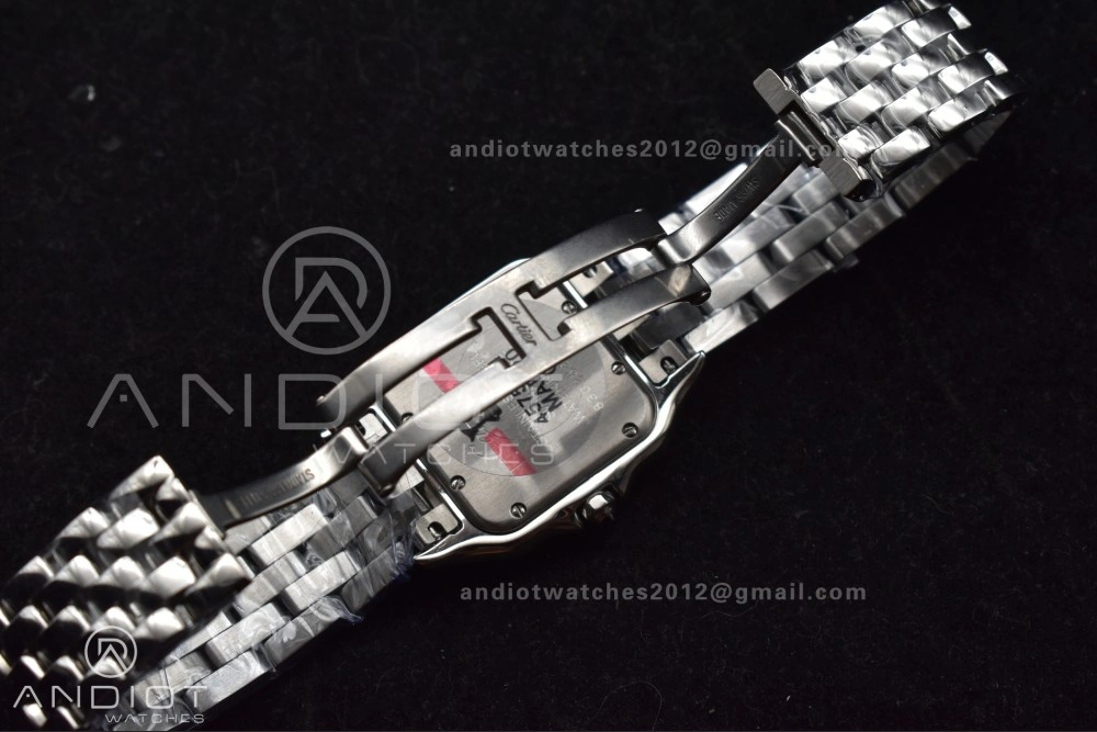 Panthère 27mm BVF 1:1 Best Edition SS White Dial on SS Bracelet Ronda Quartz Resilient 231