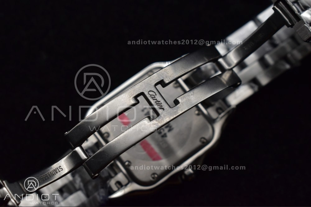 Panthère 27mm BVF 1:1 Best Edition SS White Dial on SS Bracelet Ronda Quartz Resilient 231