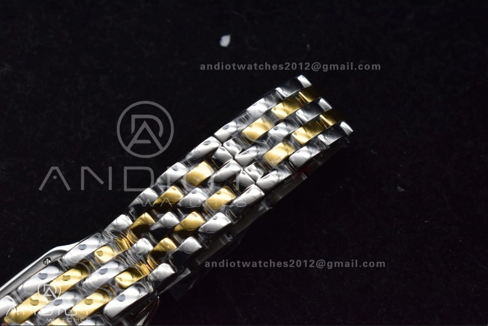 Panthère 27mm BVF 1:1 Best Edition SS YG White Dial Stainless Bezel on SS YG Bracelet Ronda Quartz UrbanChic 234