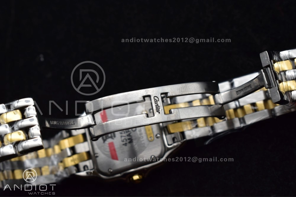 Panthère 27mm BVF 1:1 Best Edition SS YG White Dial Stainless Bezel on SS YG Bracelet Ronda Quartz UrbanChic 234