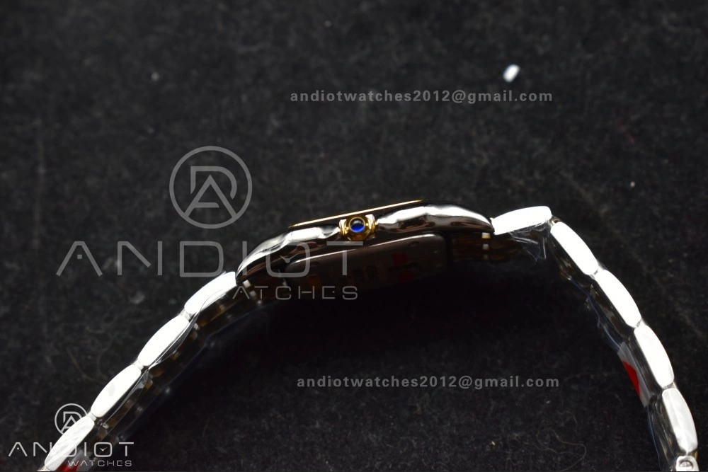 Panthère 27mm BVF 1:1 Best Edition SS YG White Dial Stainless Bezel on SS YG Bracelet Ronda Quartz UrbanChic 234