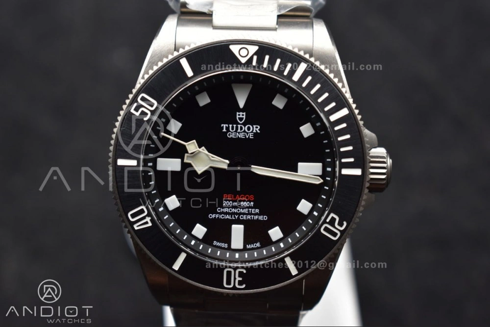 Attractive Pelagos 39mm Titanium ZF 1:1 Best Edition Black Dial on Titanium Bracelet A 1273