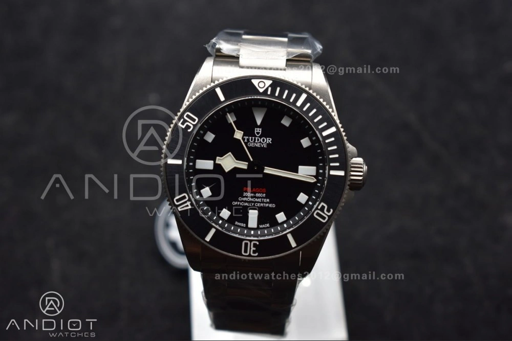 Attractive Pelagos 39mm Titanium ZF 1:1 Best Edition Black Dial on Titanium Bracelet A 1273