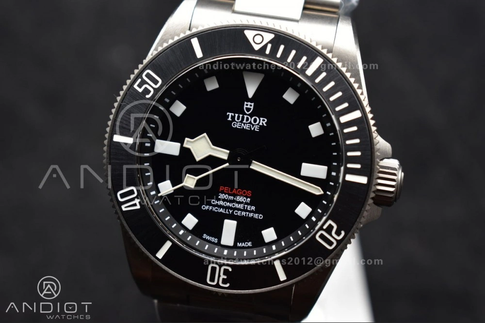Attractive Pelagos 39mm Titanium ZF 1:1 Best Edition Black Dial on Titanium Bracelet A 1273