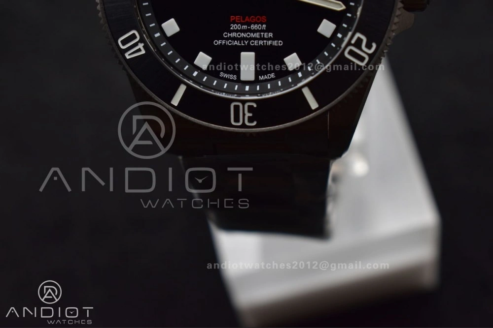 Attractive Pelagos 39mm Titanium ZF 1:1 Best Edition Black Dial on Titanium Bracelet A 1273