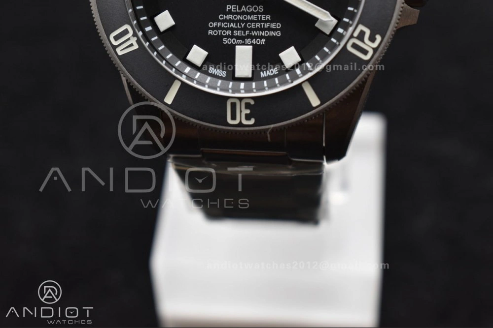 Pelagos Titanium Black Ceramic XF 1:1 Best Edition Black Dial on Titanium Bracelet A Compact 1277