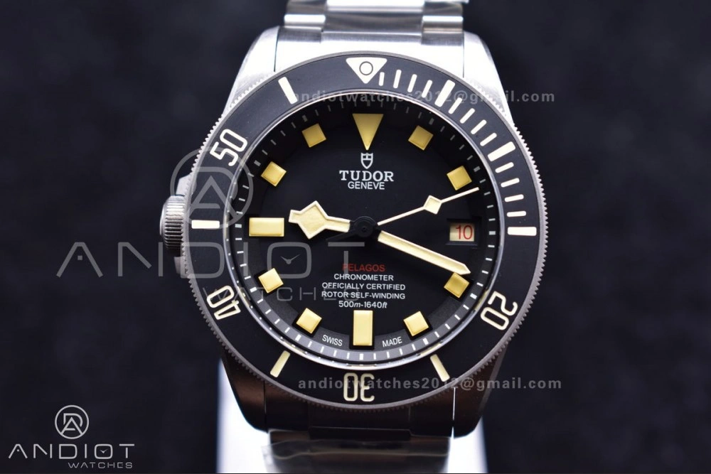 Pelagos Titanium LHD XF 1:1 Best Edition Black Dial on Titanium Bracelet A WrinkleFree 1275