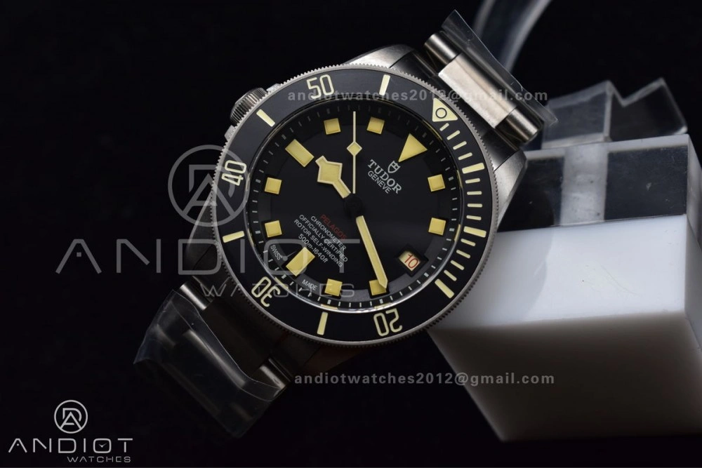 Pelagos Titanium LHD XF 1:1 Best Edition Black Dial on Titanium Bracelet A WrinkleFree 1275