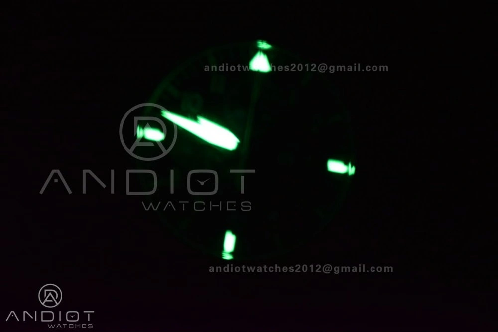 MoistureWicking Pilot Chronograph IW377726 ZF 1:1 Best Edition Green Dial on Brown Leather Strap A7750 V 307