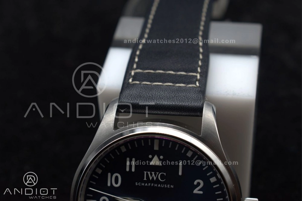 Pilot Mark XX IW328203 ZF 1:1 Best Edition Blue Dial on Dark Blue Leather Strap A Cozy 1007