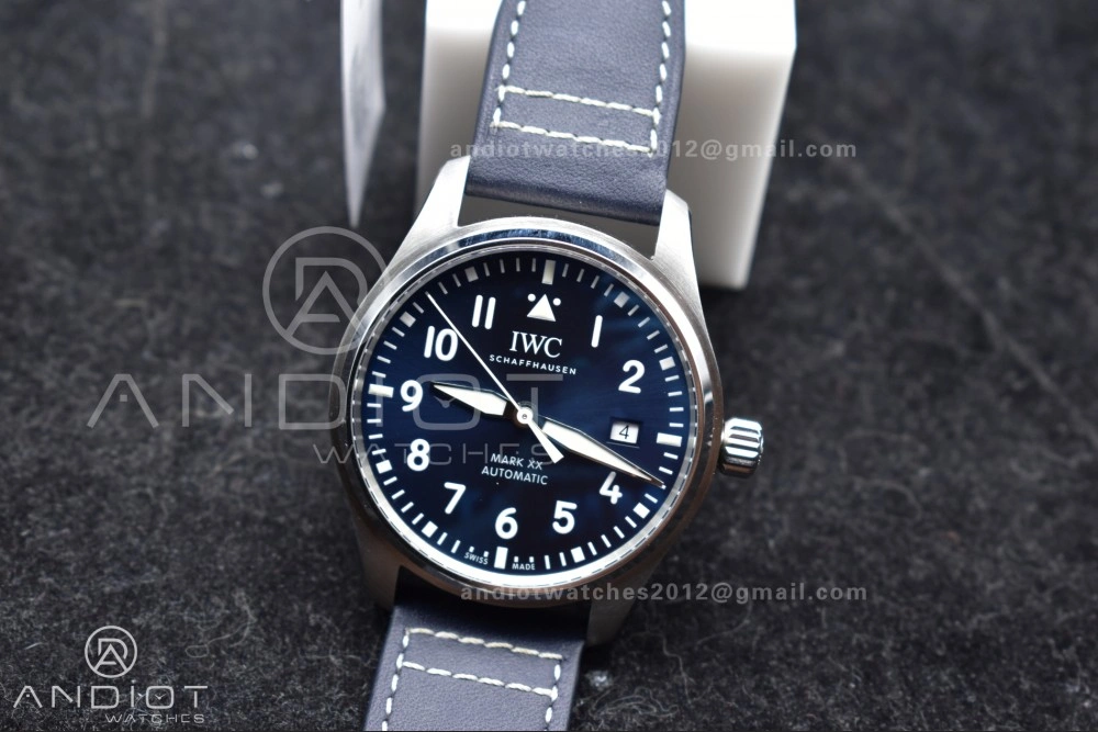 Pilot Mark XX V7F 1:1 Best Edition Blue Dial on Blue Leather Strap A Trendy 285
