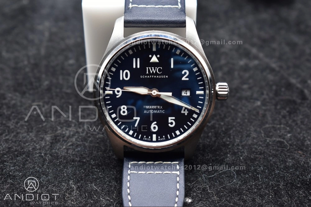 Pilot Mark XX V7F 1:1 Best Edition Blue Dial on Blue Leather Strap A Trendy 285