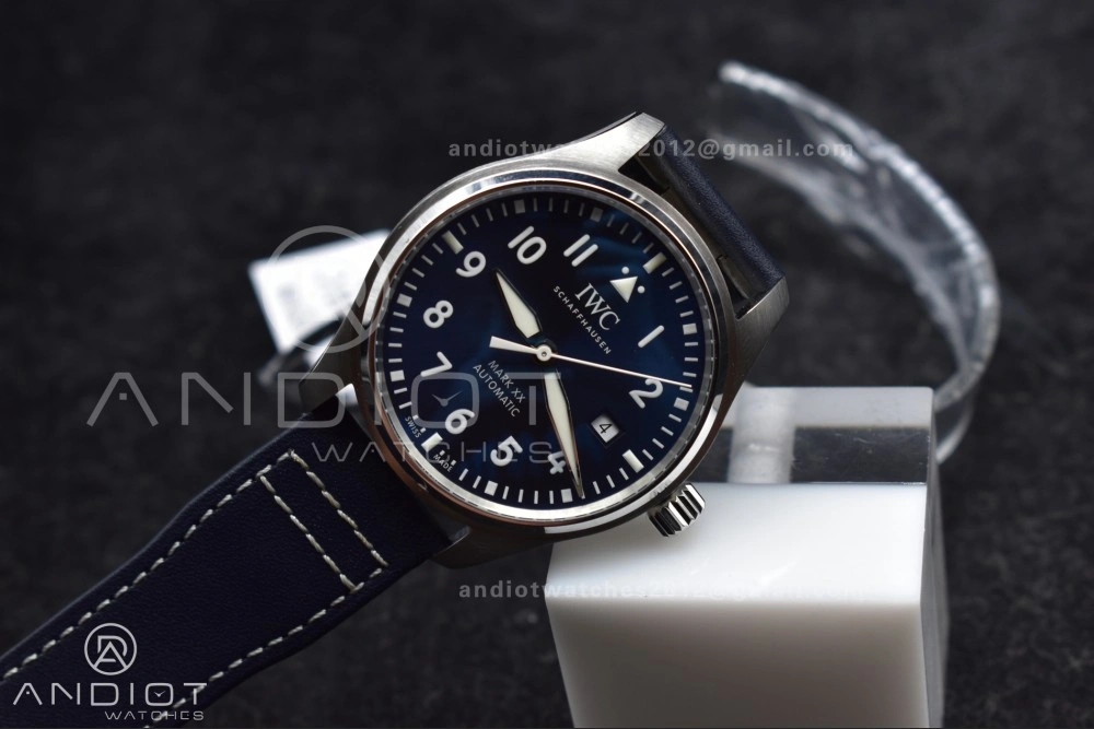 Pilot Mark XX V7F 1:1 Best Edition Blue Dial on Blue Leather Strap A Trendy 285