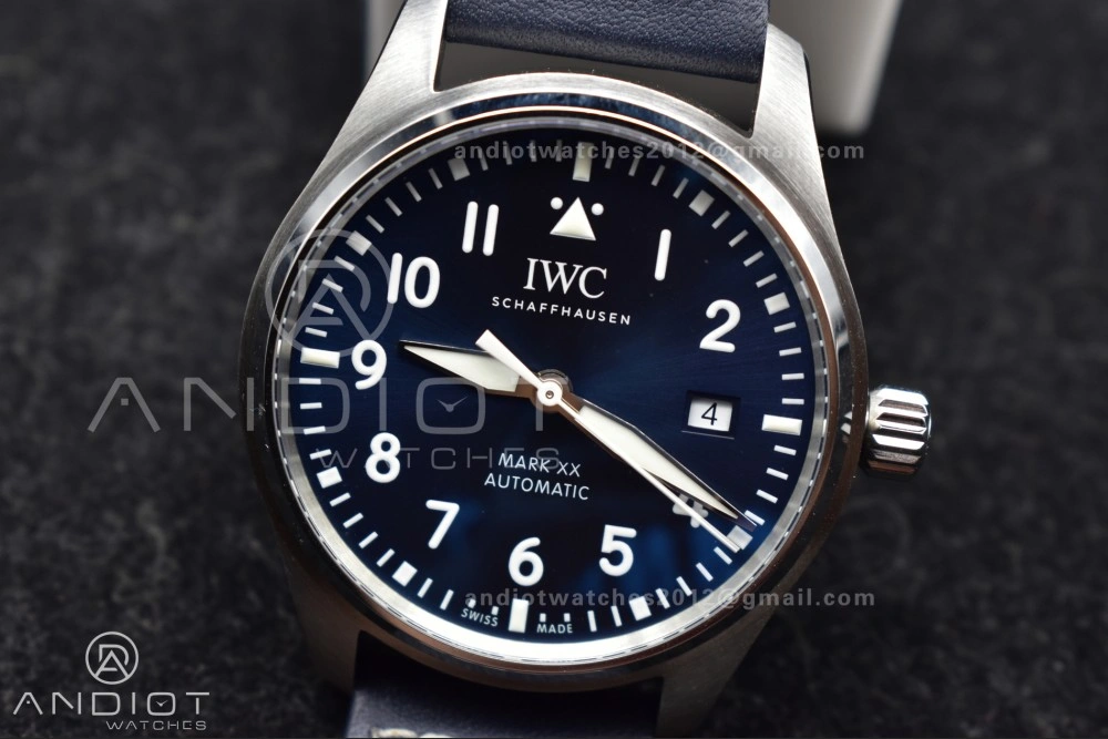 Pilot Mark XX V7F 1:1 Best Edition Blue Dial on Blue Leather Strap A Trendy 285