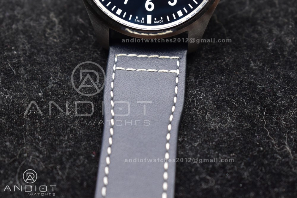 Pilot Mark XX V7F 1:1 Best Edition Blue Dial on Blue Leather Strap A Trendy 285