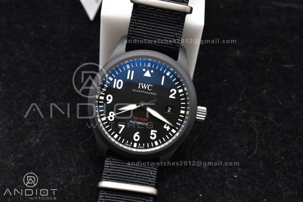 Pilot's Watch Top Gun Black Ceramic IW326901 V7F 1:1 Best Edition on Black Nylon Strap A Refined 292