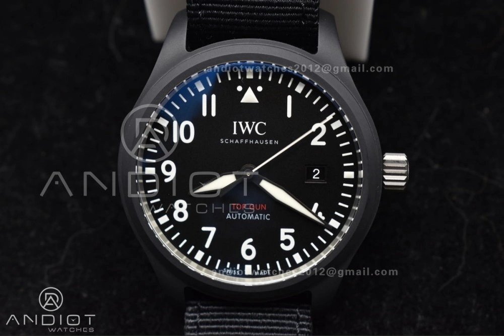 Pilot's Watch Top Gun Black Ceramic IW326901 V7F 1:1 Best Edition on Black Nylon Strap A Refined 292