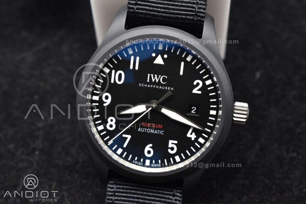 Pilot's Watch Top Gun Black Ceramic IW326901 V7F 1:1 Best Edition on Black Nylon Strap A Refined 292