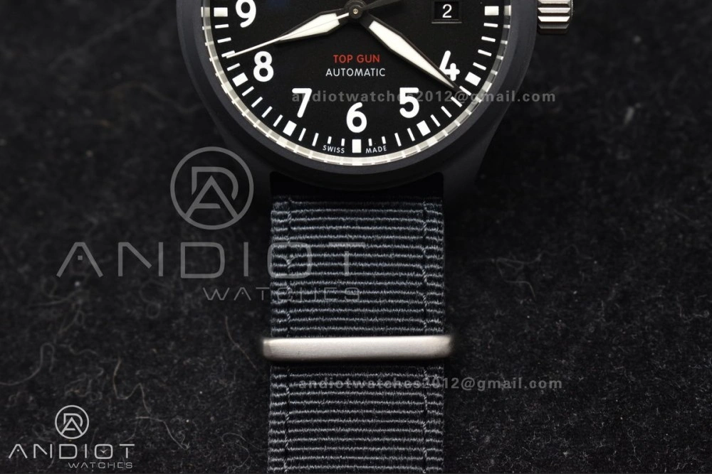 Pilot's Watch Top Gun Black Ceramic IW326901 V7F 1:1 Best Edition on Black Nylon Strap A Refined 292