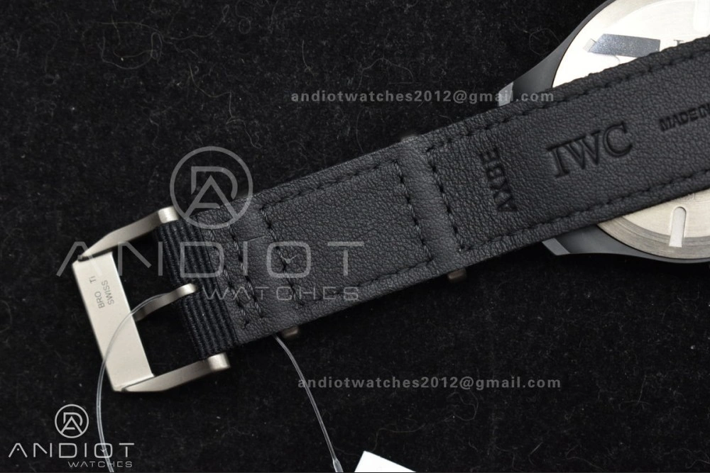 Pilot's Watch Top Gun Black Ceramic IW326901 V7F 1:1 Best Edition on Black Nylon Strap A Refined 292
